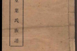 1179树德堂叶氏族谱 PDF电子版下载