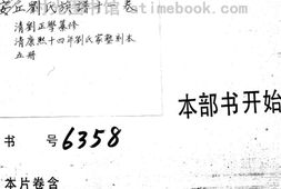 2252安丘刘氏族谱十一卷 PDF电子版下载