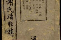 4117.古塘谢氏续修族谱 PDF电子版下载