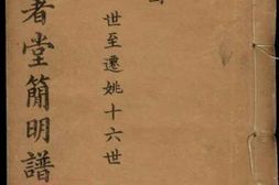 4154.馀姚四门谢氏後塘河简明谱： 不分卷 PDF电子版下载