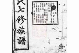 4257.苏氏七修族谱： 二十一卷，首一卷：[湖南湘潭] PDF电子版下载